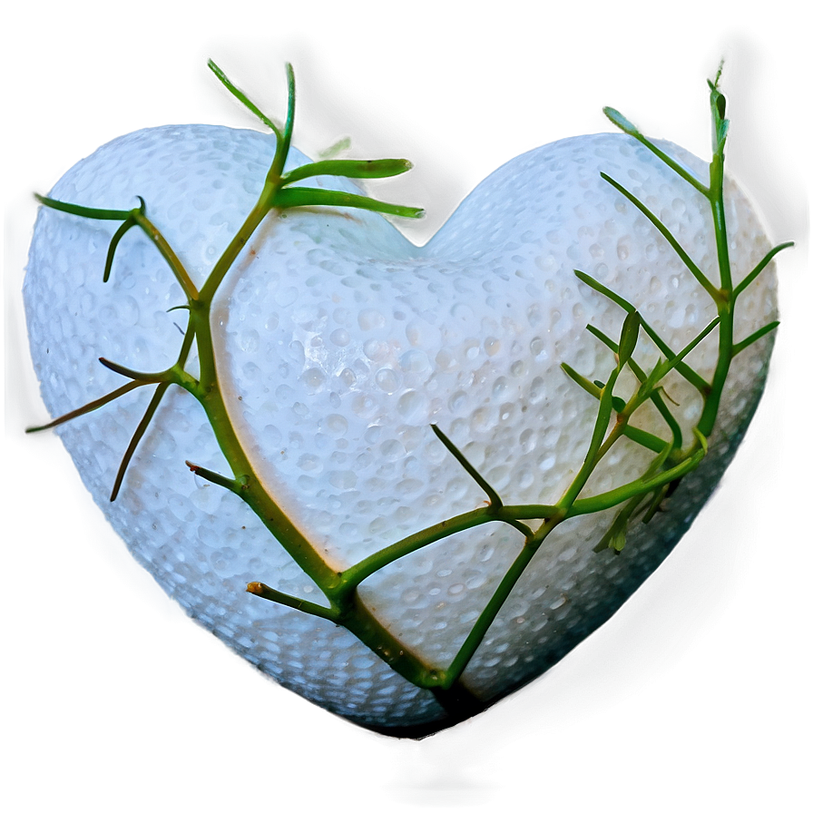 White Heart In Nature Png Ioq38 PNG Image