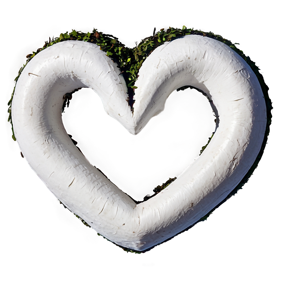 White Heart In Nature Png Urx PNG Image