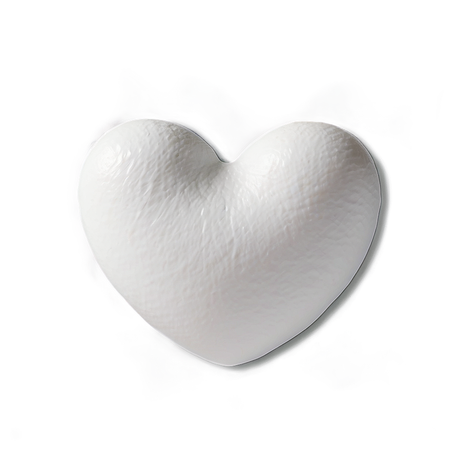 White Heart Silhouette Png Mdx76 PNG Image