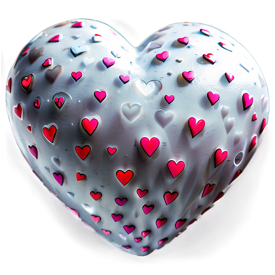 White Hearts Art Png 06252024 PNG Image