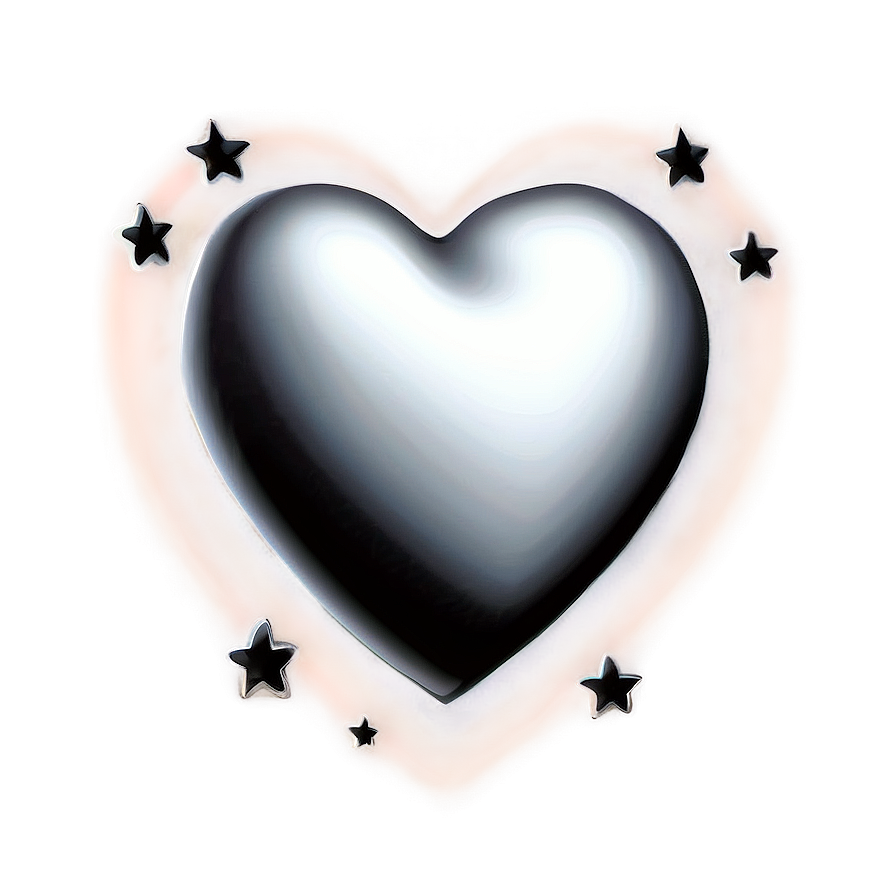 White Hearts D PNG Image