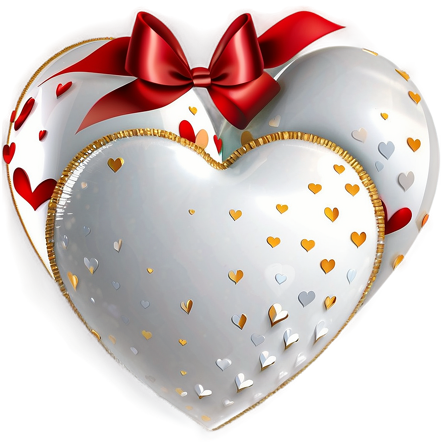 White Hearts Decoration Png Hxg PNG Image