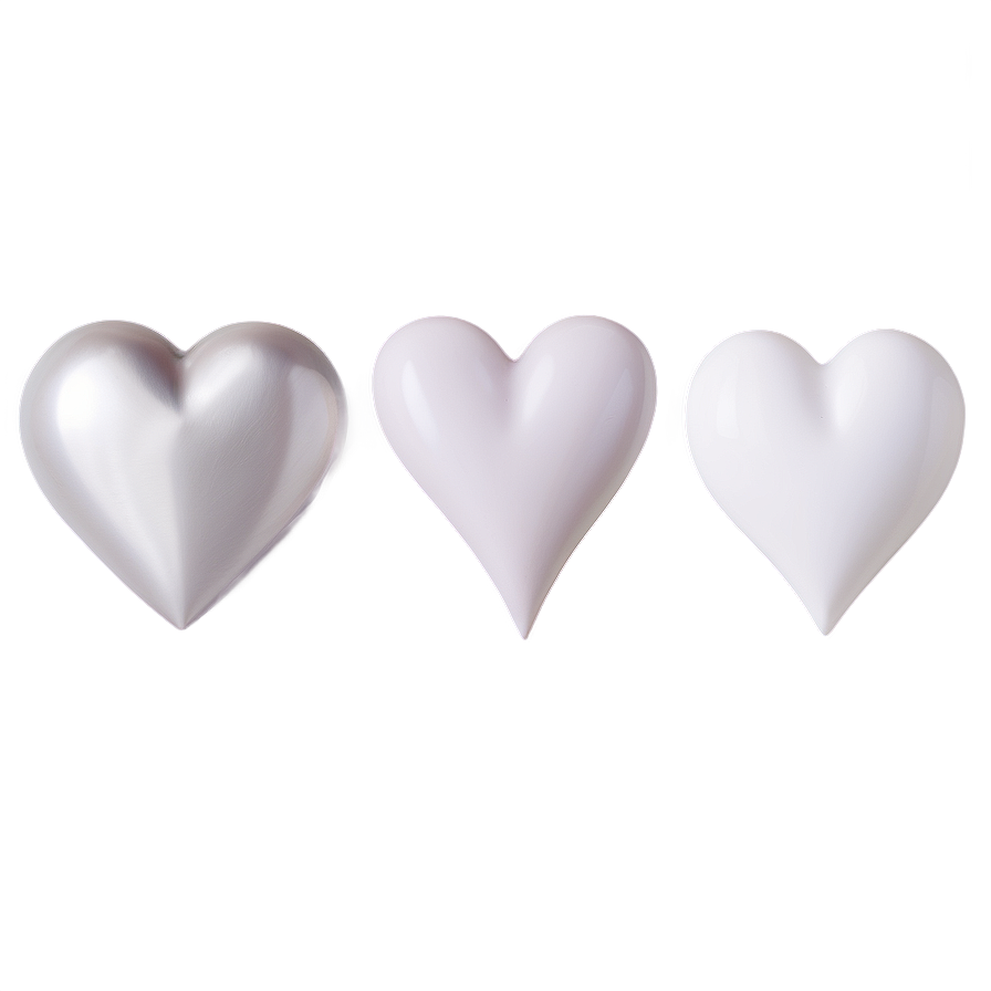 White Hearts Emoji Png 51 PNG Image