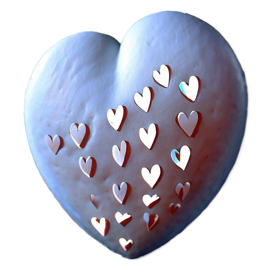 White Hearts For Crafting Png Gkr PNG Image