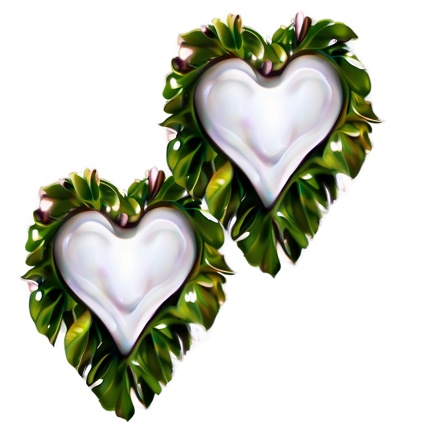 White Hearts In Nature Png Pby PNG Image