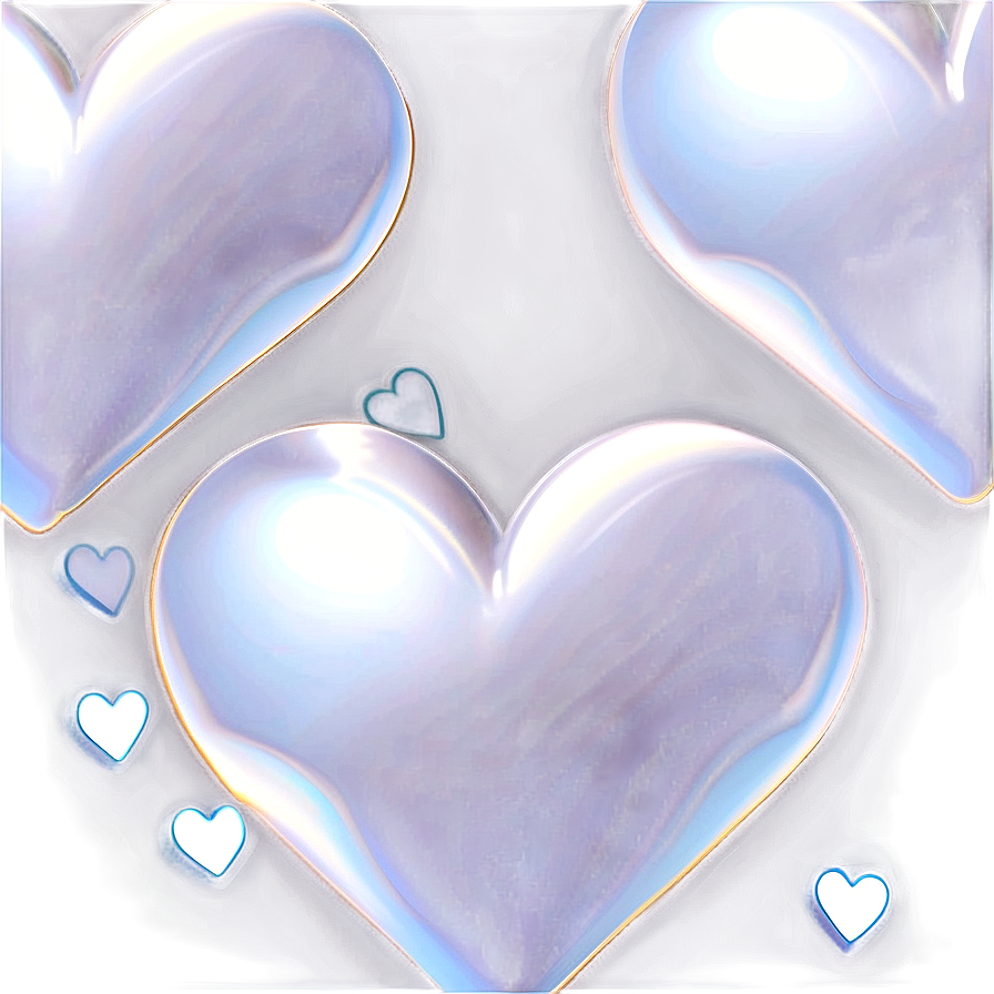 White Hearts Vector Png Yin1 PNG Image