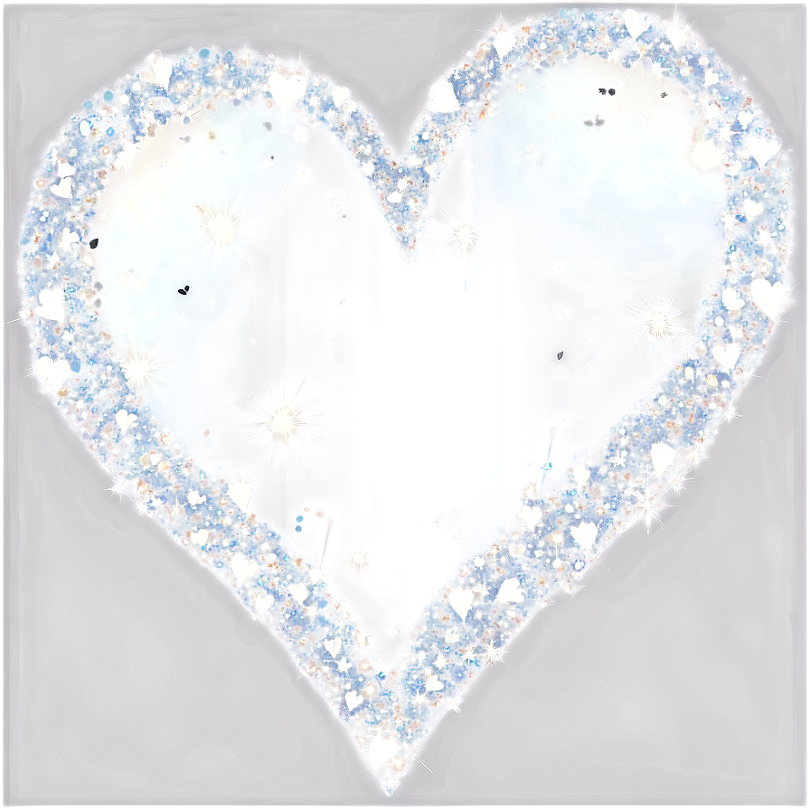 White Hearts With Sparkles Png Wkg PNG Image