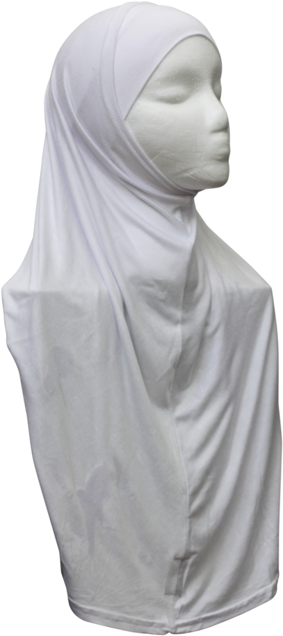 White Hijab Mannequin Display PNG Image