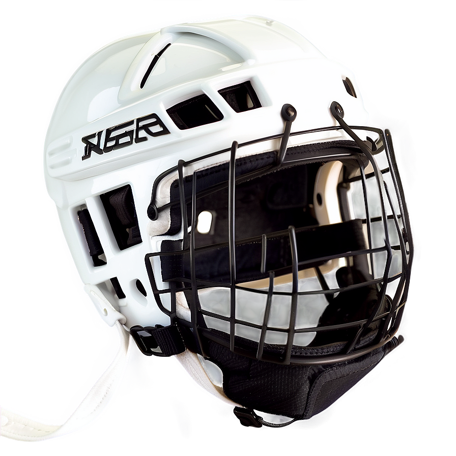 White Hockey Helmet Png Ejb PNG Image