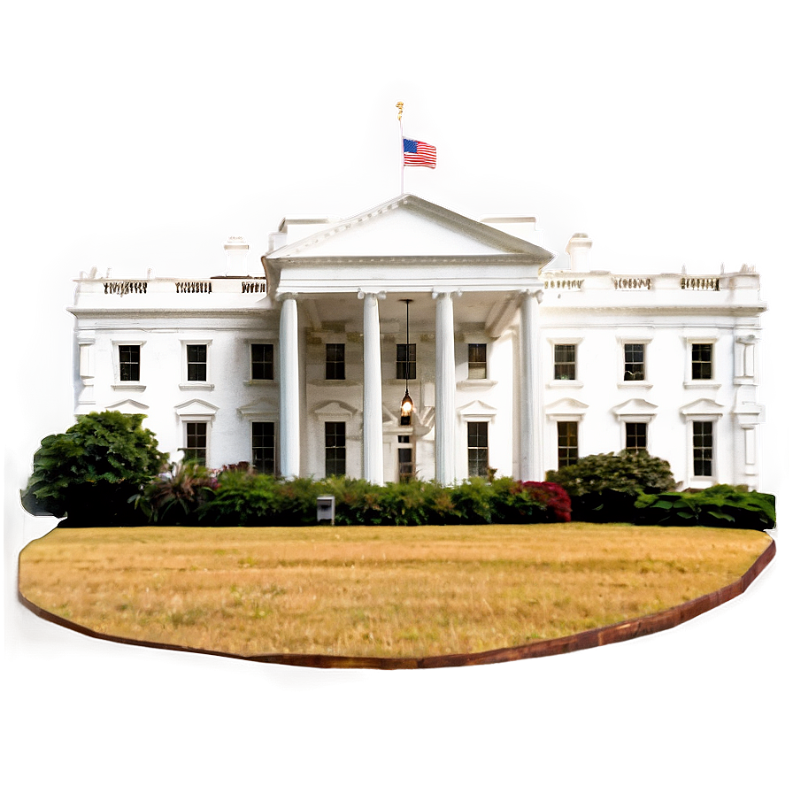 White House At Sunset Png Fqb6 PNG Image