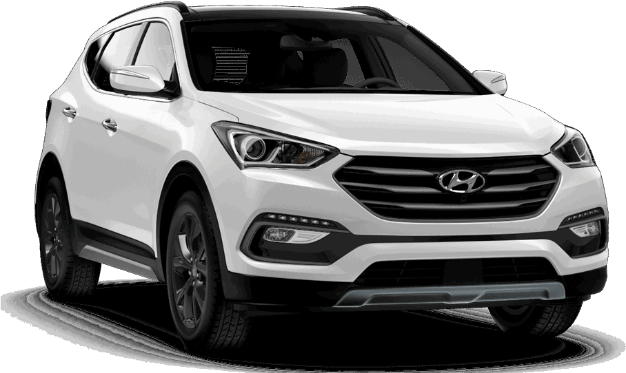 White Hyundai S U V Profile View PNG Image