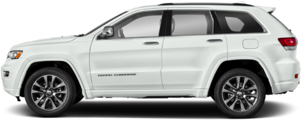 White Jeep Grand Cherokee Side View PNG Image