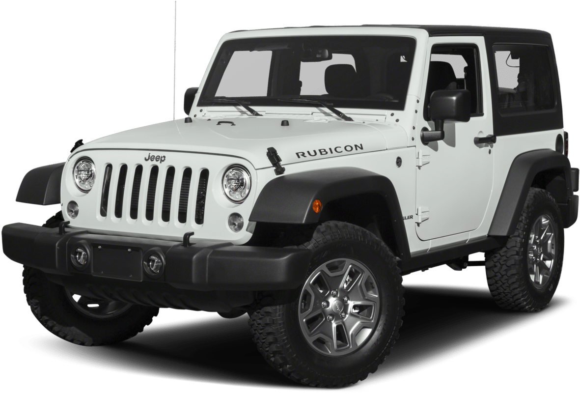 White Jeep Wrangler Rubicon S U V PNG Image