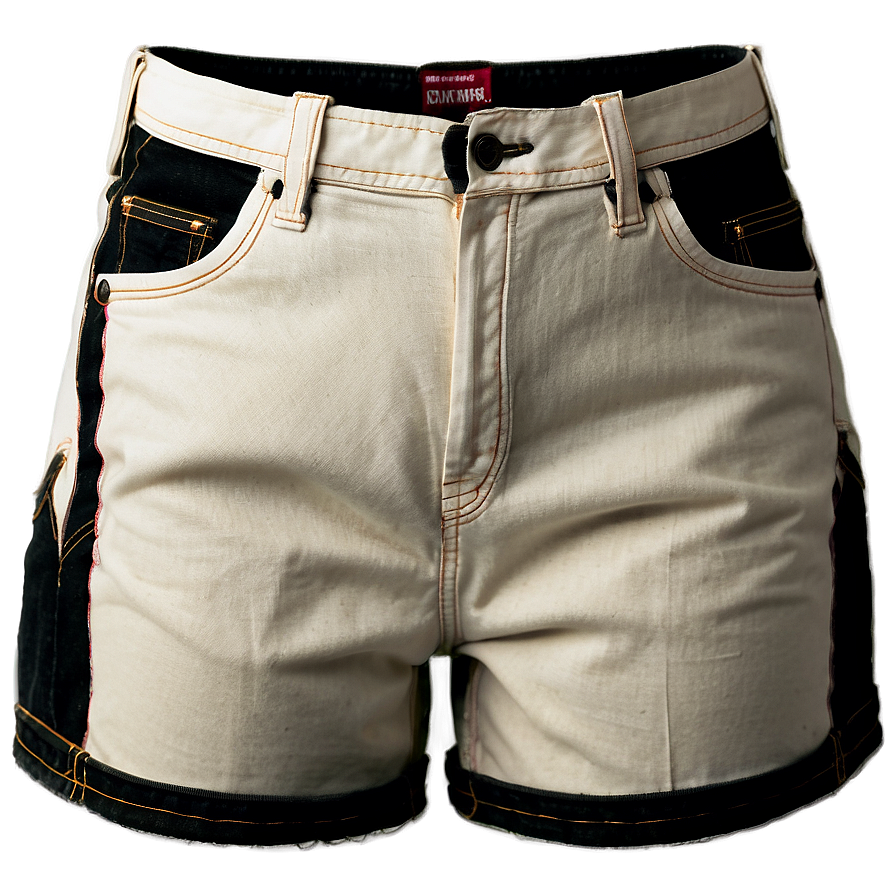 White Jorts Fashion Png Qeq PNG Image