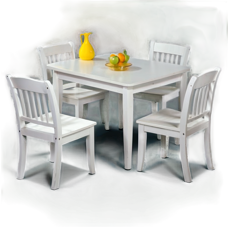 White Kitchen Table Png Xiu PNG Image