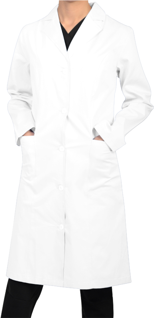 White Lab Coat Fashion PNG Image