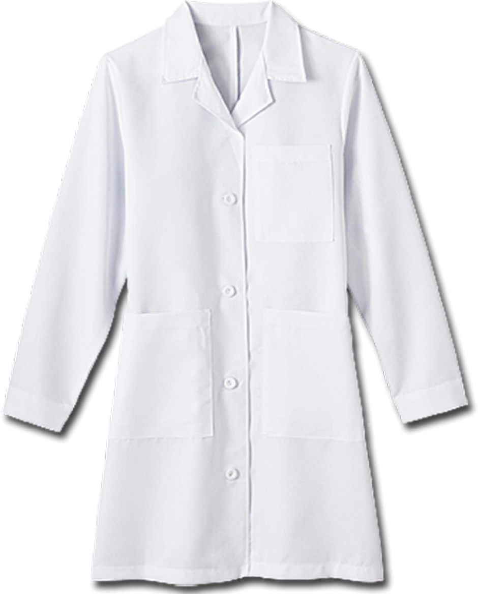 White Lab Coat Professional Apparel PNG Image