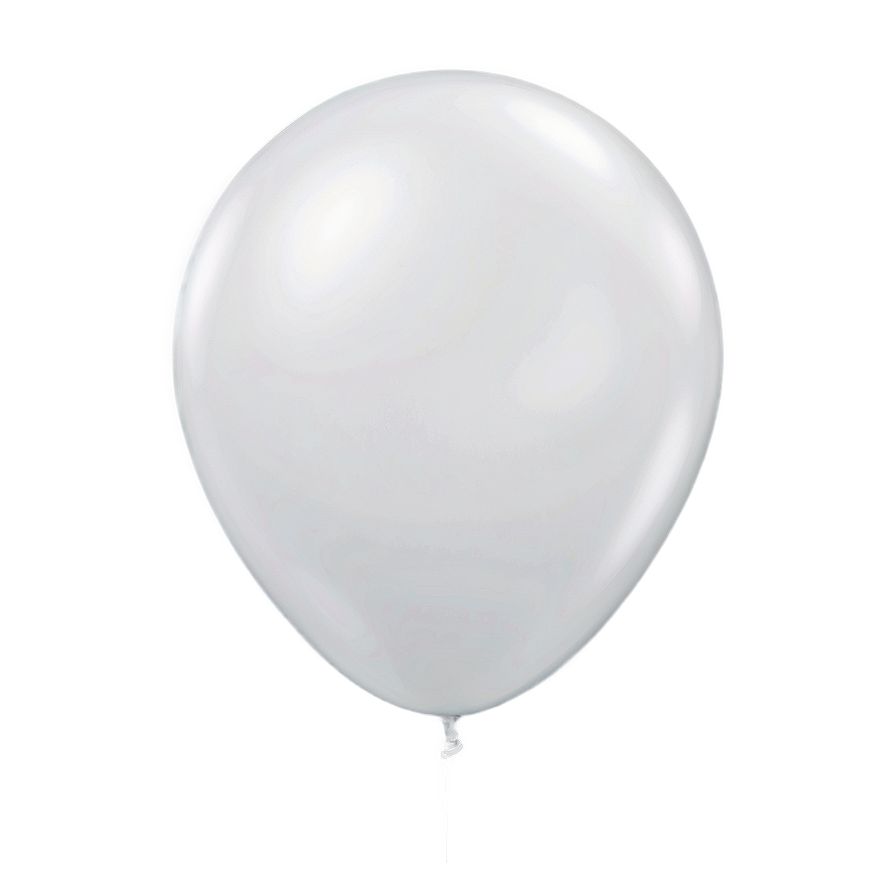 White Latex Balloon Png 06212024 PNG Image