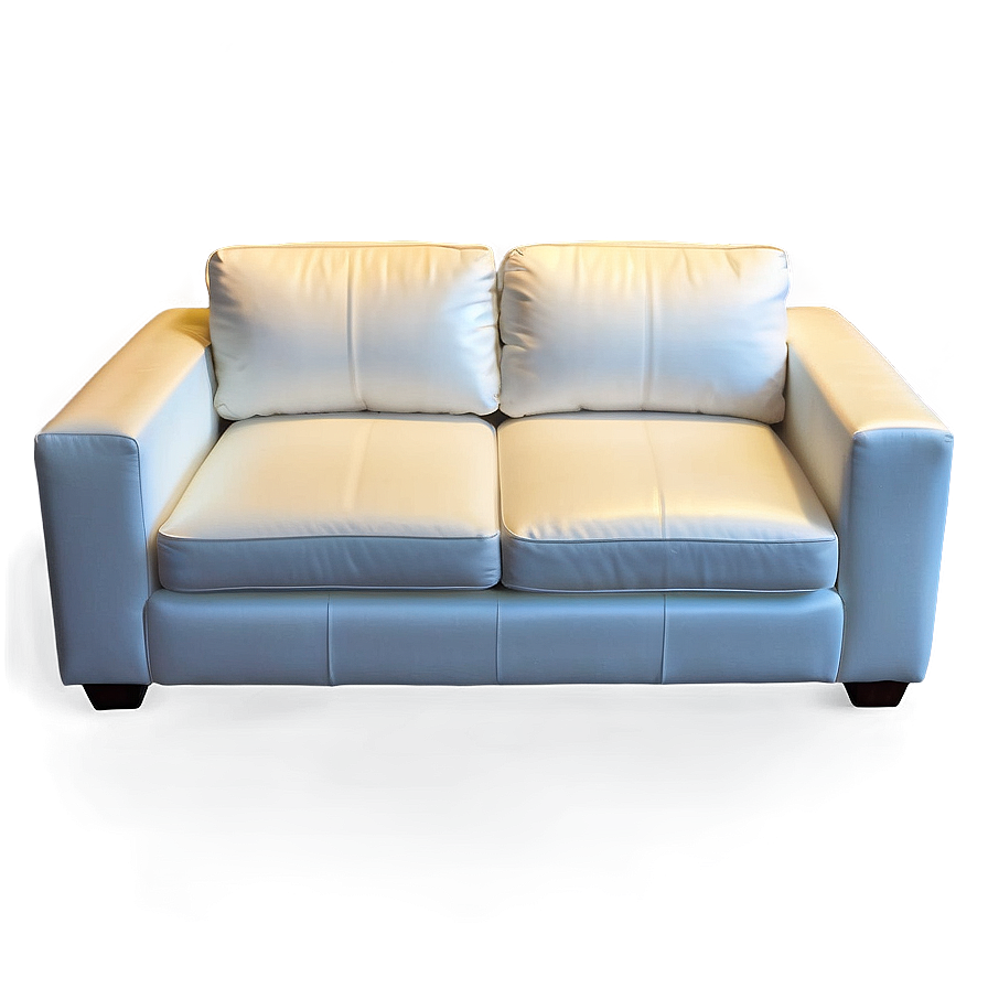 White Leather Couch Png Lrn80 PNG Image