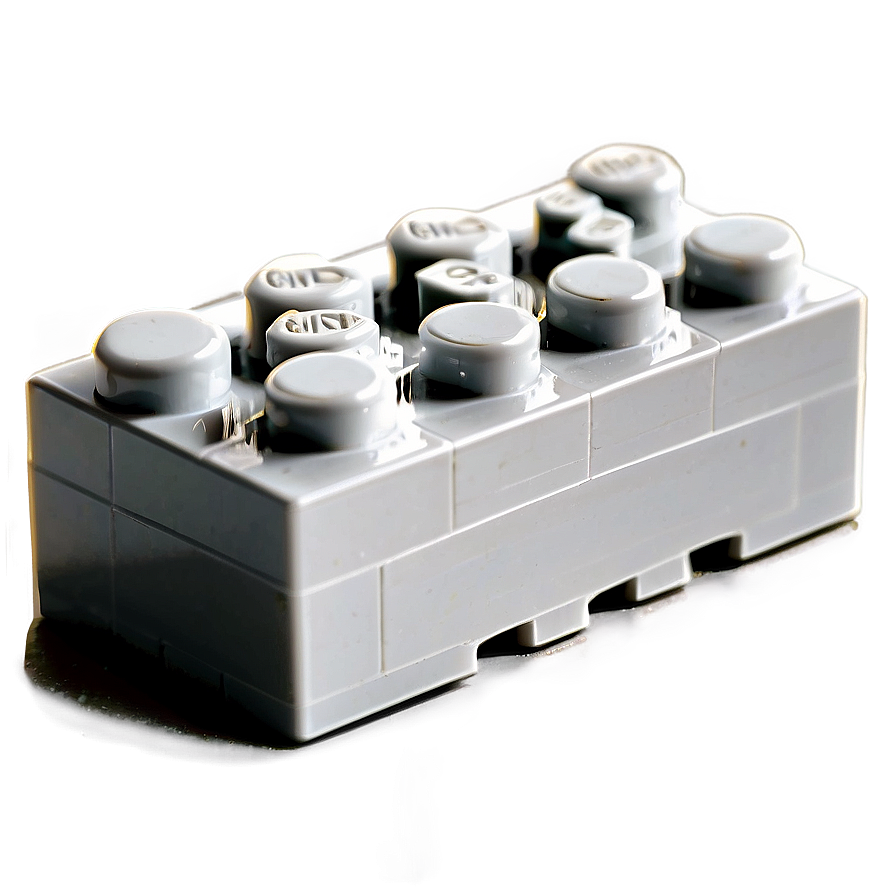 White Lego Brick Close-up Png 22 PNG Image