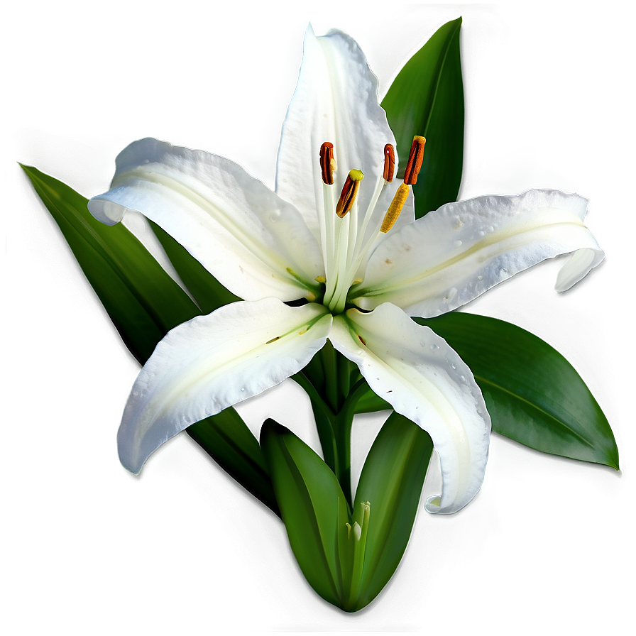 White Lily Flower Png Fgn PNG Image