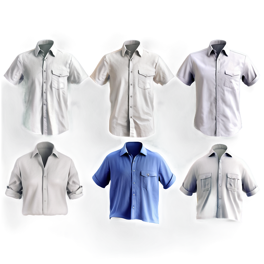 White Linen Shirt Png 16 PNG Image