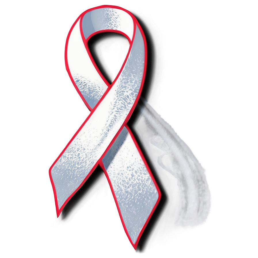 White Lung Cancer Ribbon Png Jei PNG Image