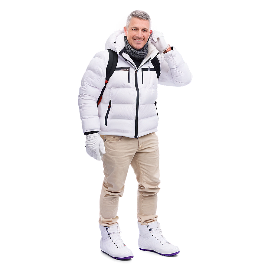 White Man In Winter Clothes Png 06122024 PNG Image