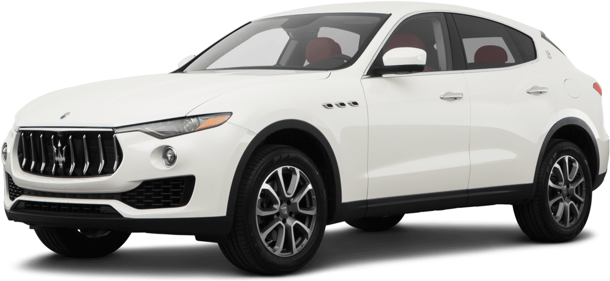 White Maserati Levante S U V Profile View PNG Image