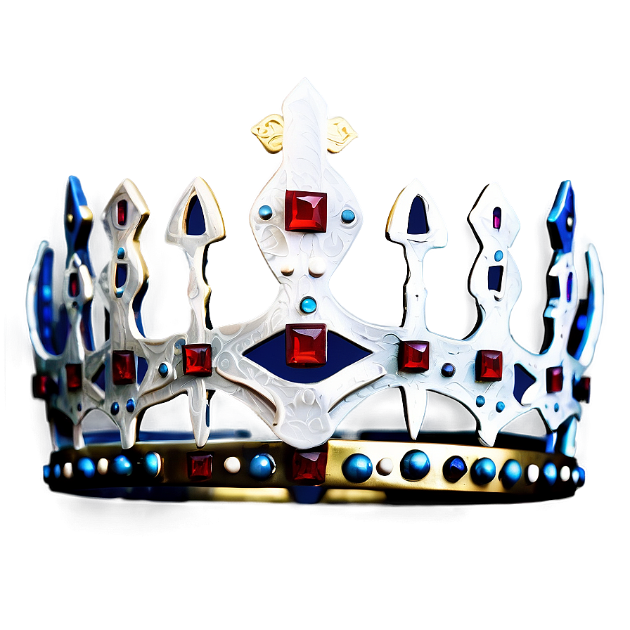 White Medieval Crown Png Ypd21 PNG Image