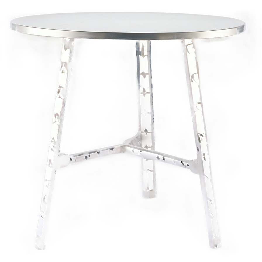 White Metal Table Png Mce PNG Image