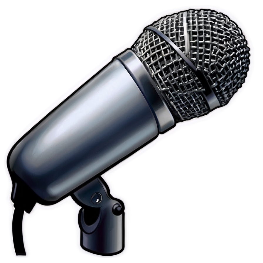 White Microphone Png Yka92 PNG Image