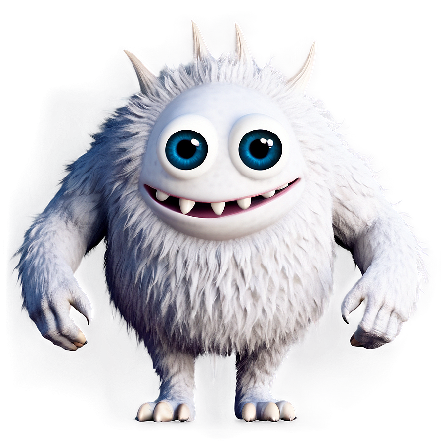 White Monster For Logo Png Oiq PNG Image