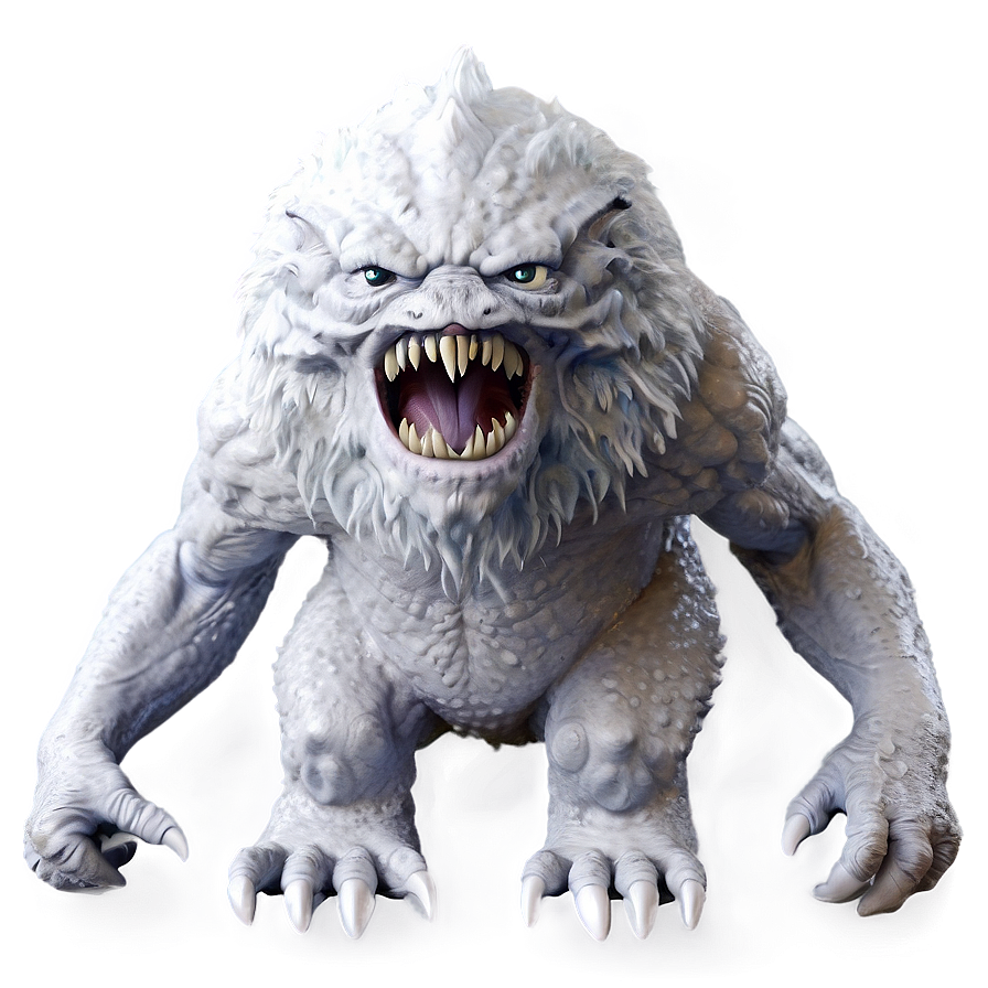 White Monster For Project Png Yev PNG Image