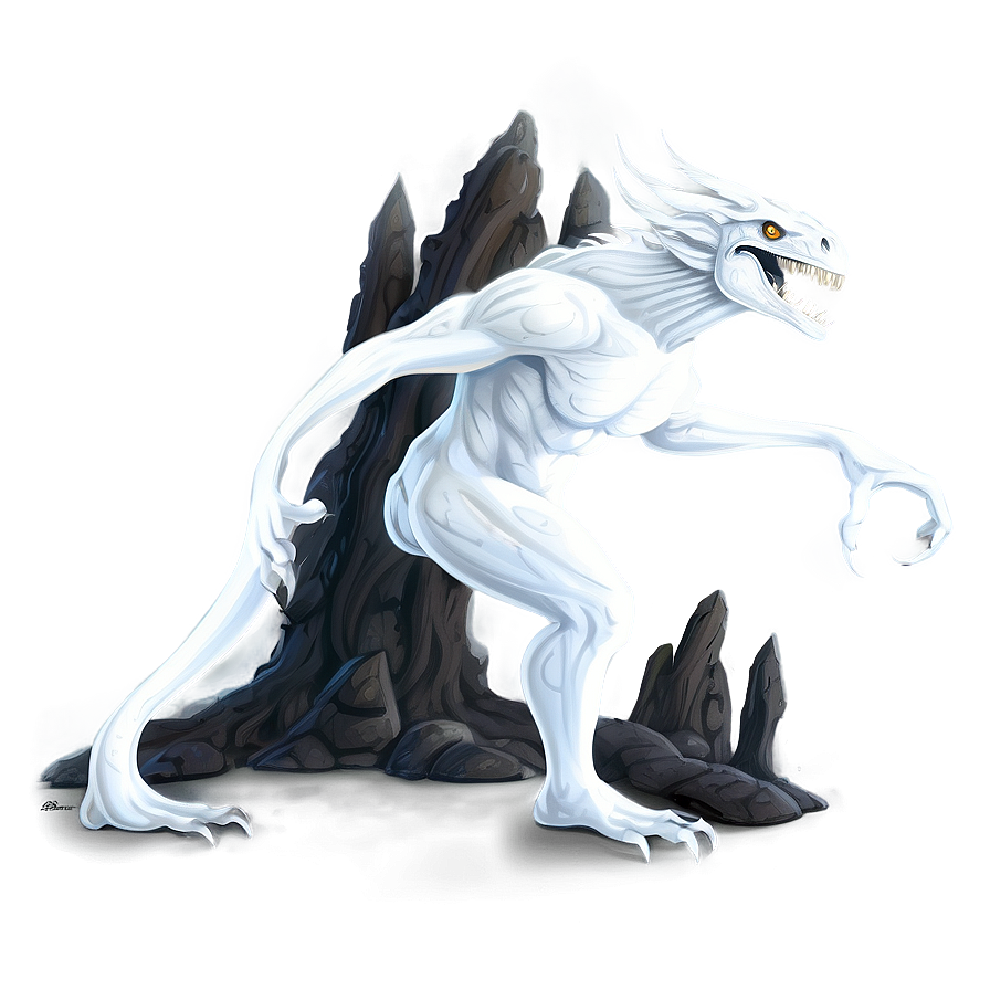 White Monster From Mythology Png Kqo PNG Image