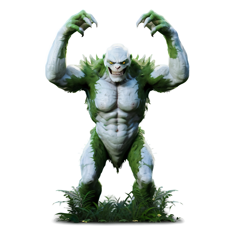 White Monster In Forest Png 40 PNG Image