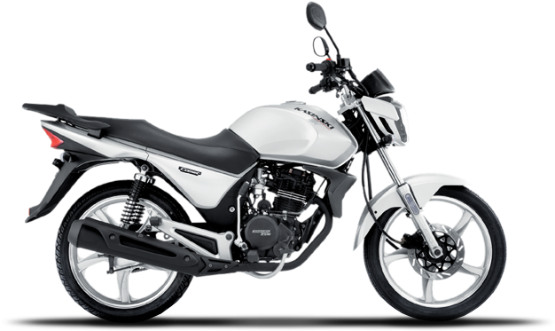 White Motorcycle Isolated Background PNG Image