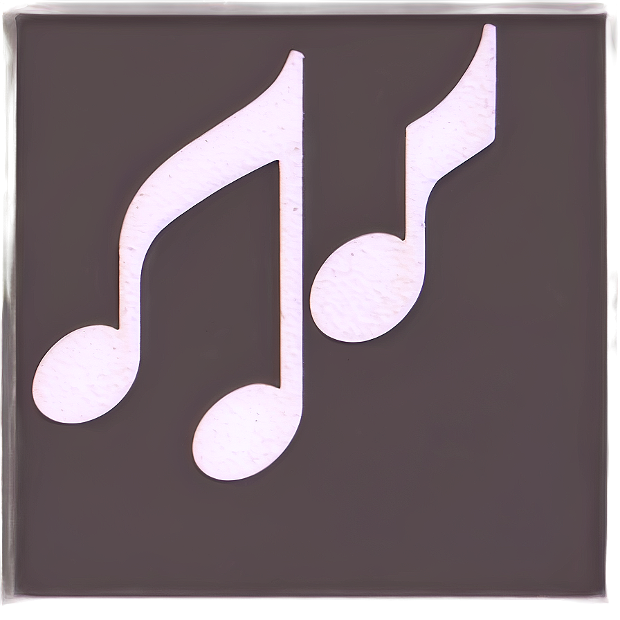 White Musical Note Png Pjw PNG Image