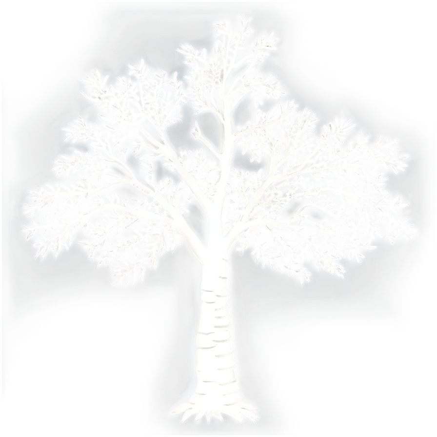 White Oak Tree Silhouette Png Igj9 PNG Image