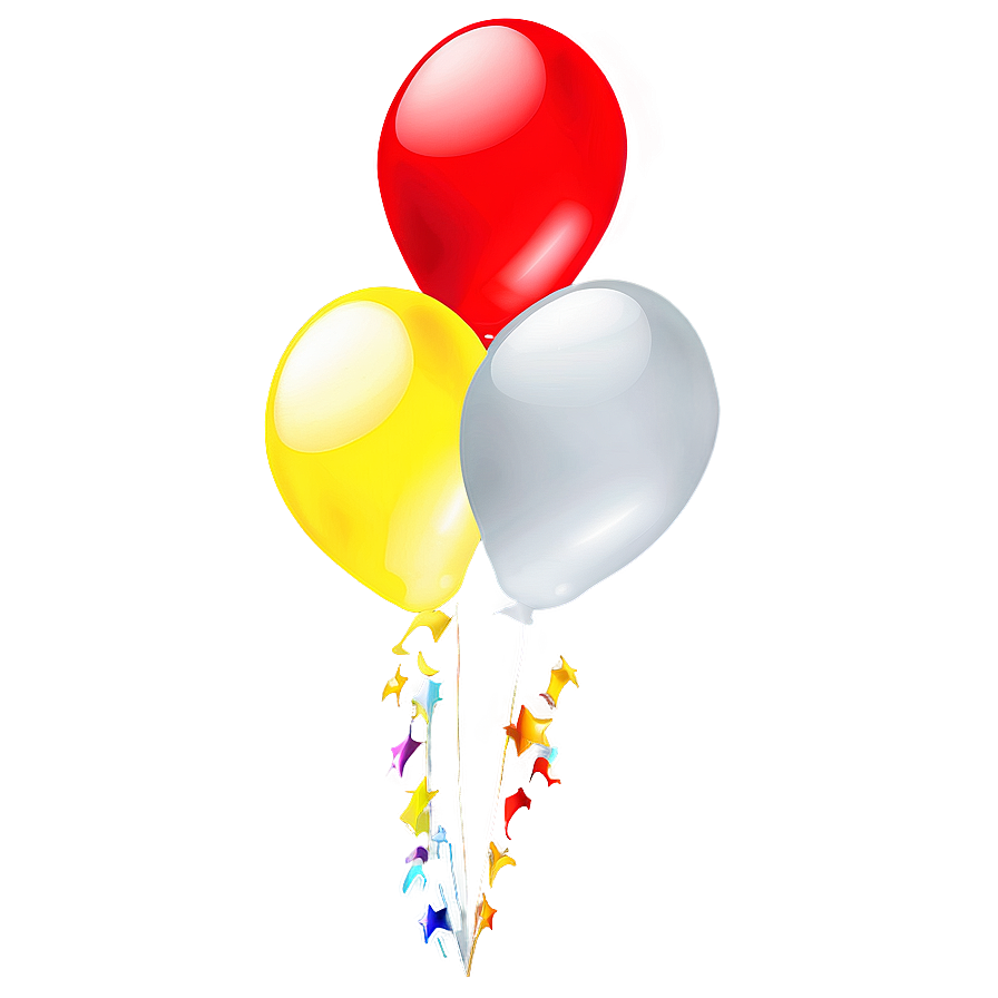 White Party Balloons Png Sqc PNG Image