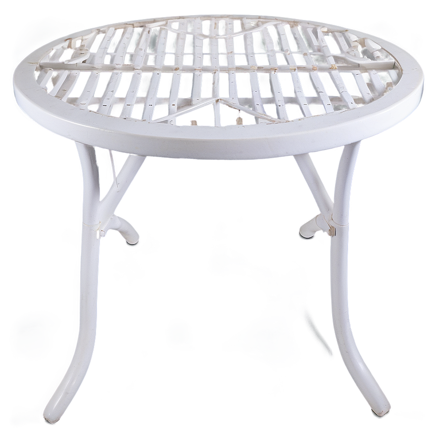 White Patio Table Png 29 PNG Image