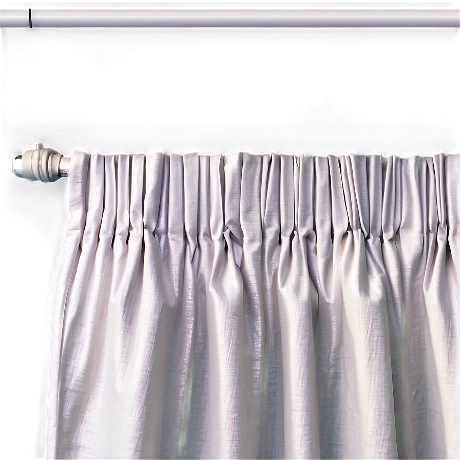 White Pencil Pleat Curtains Png Hsd PNG Image