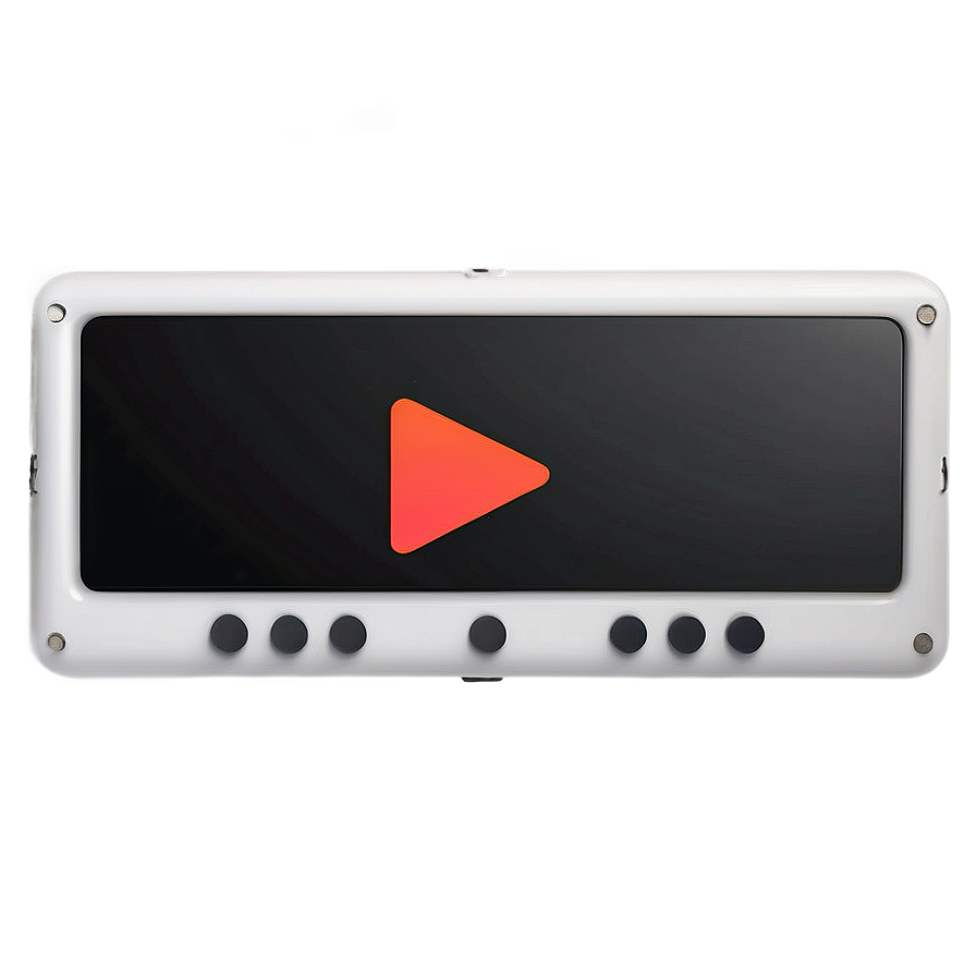 White Play Button For Music Player Png Fma55 PNG Image