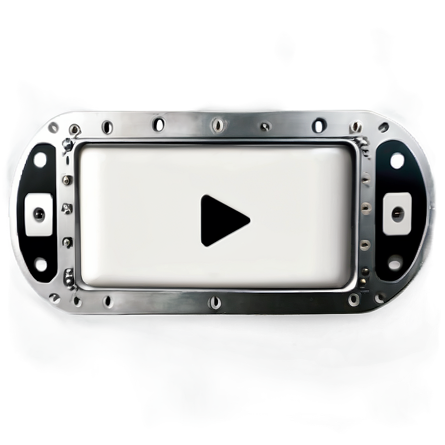 White Play Button For Music Player Png Jhb31 PNG Image