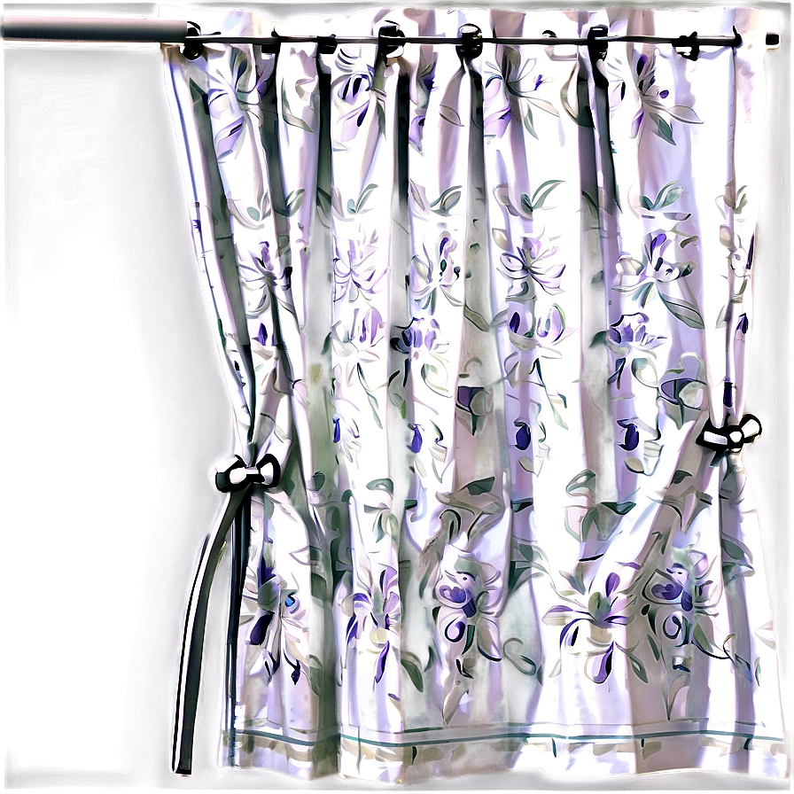 White Pleated Curtains Png 06282024 PNG Image