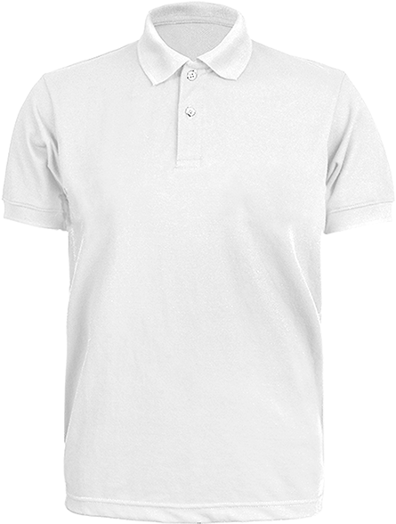 White Polo Shirt Product Display PNG Image