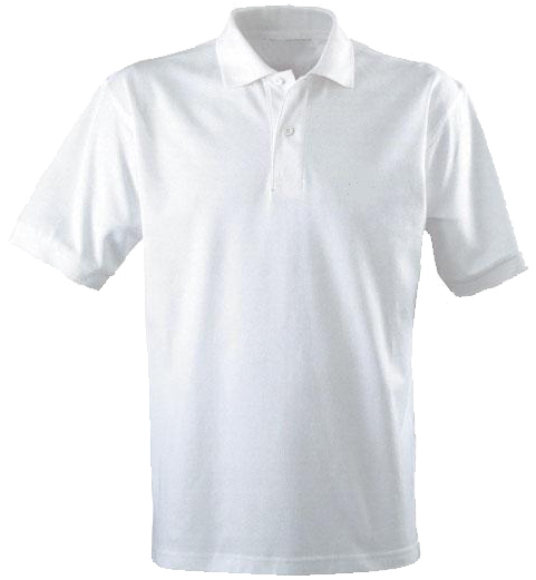 White Polo Shirt Product Display PNG Image