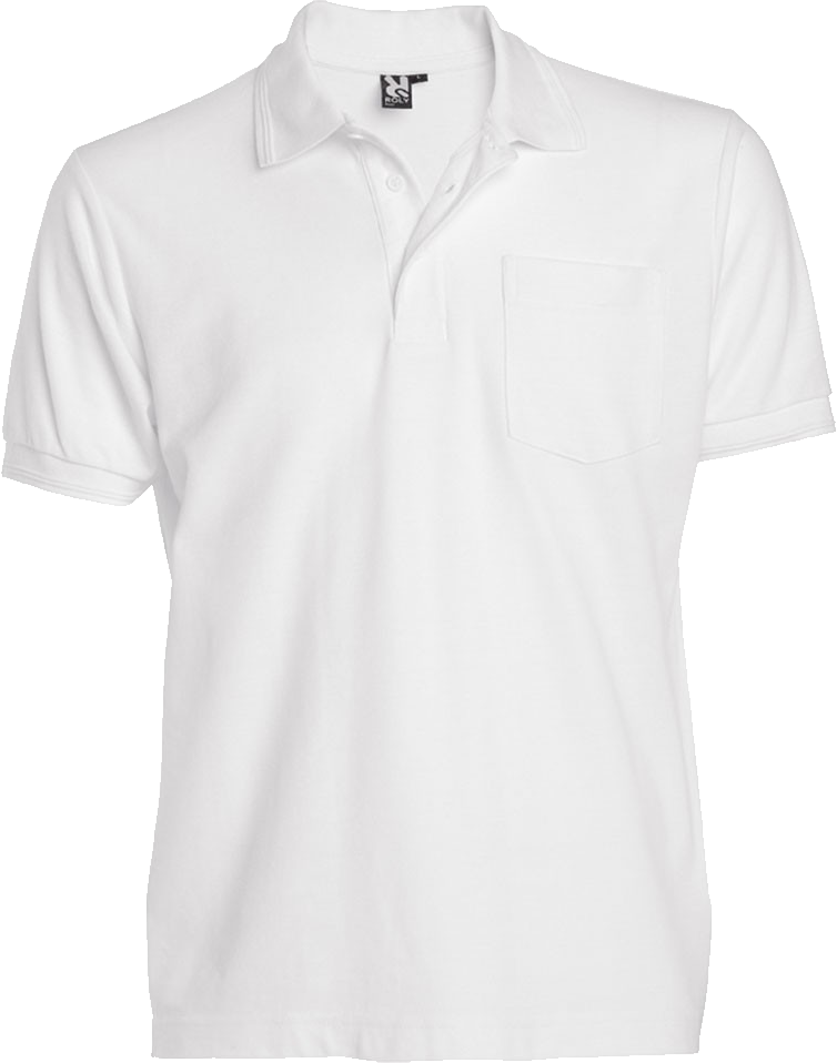 White Polo Shirt Product Photography PNG Image