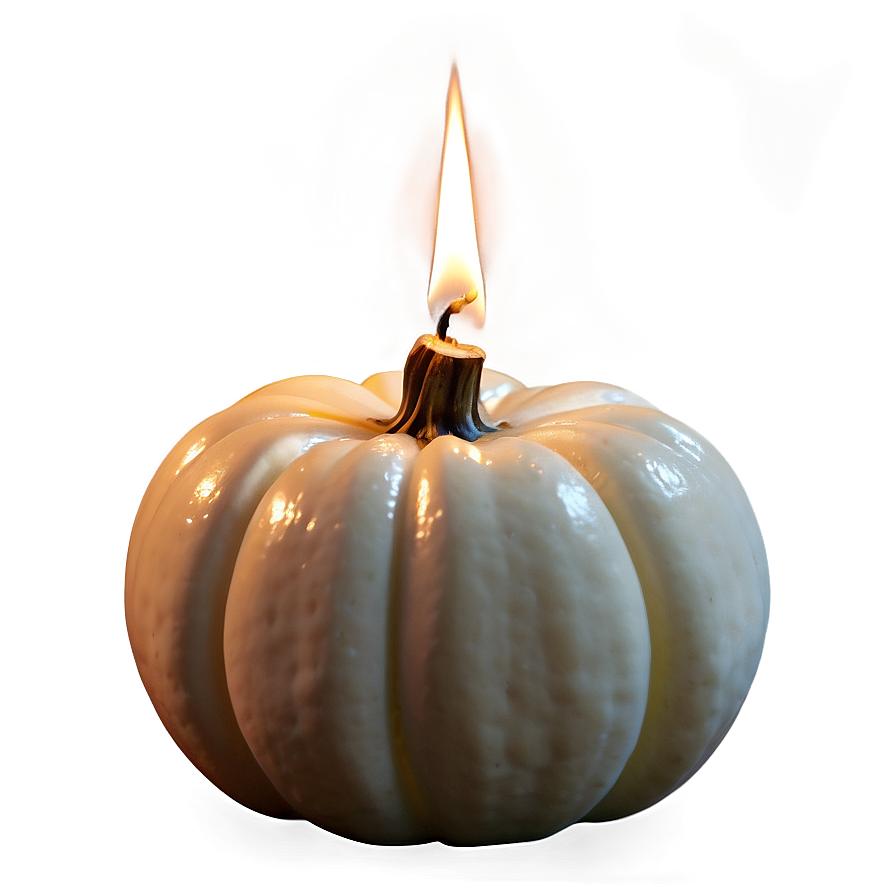 White Pumpkin Candle Png 73 PNG Image