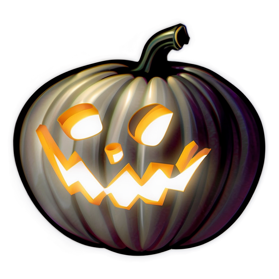 White Pumpkin Cartoon Png 06212024 PNG Image